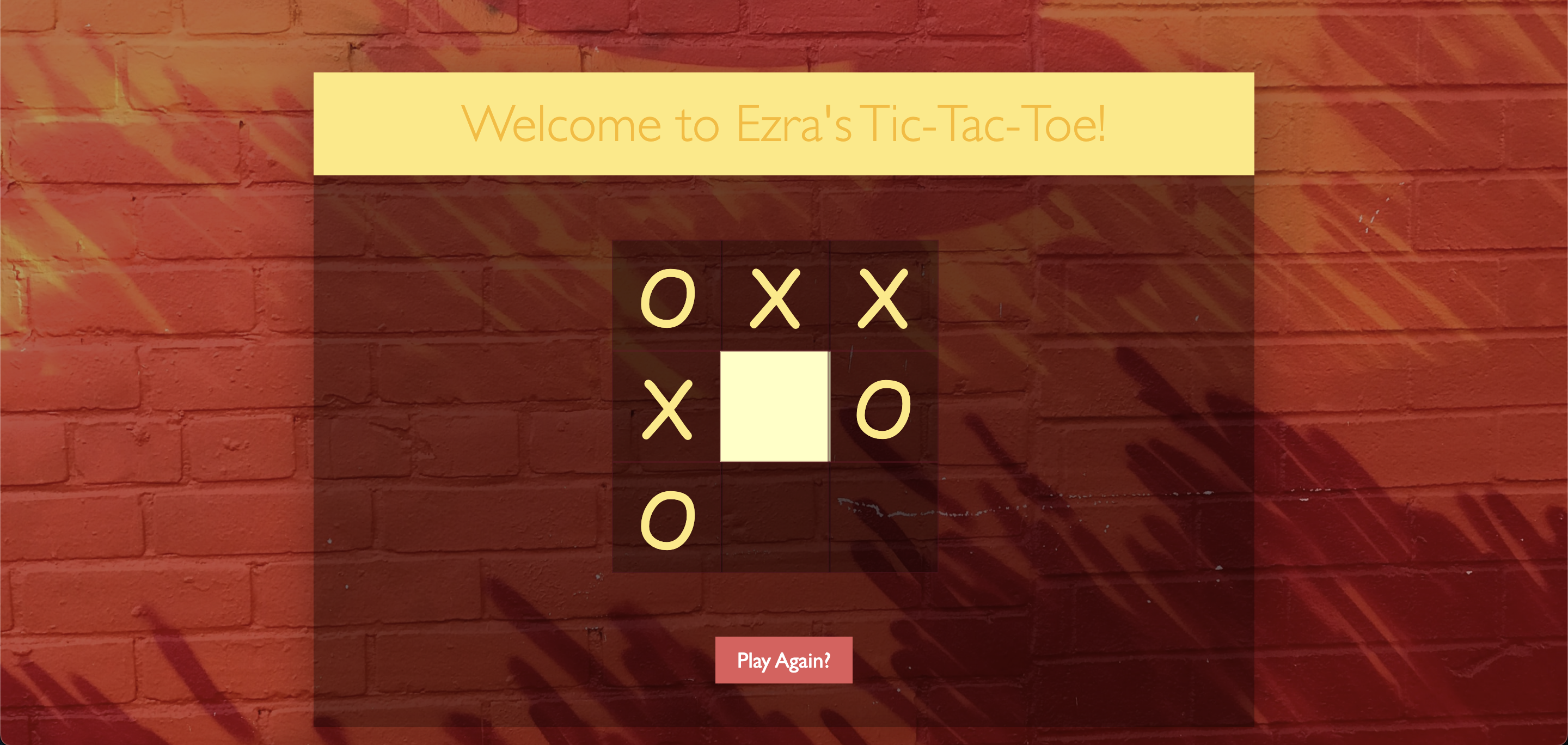 Tic Tac Toe